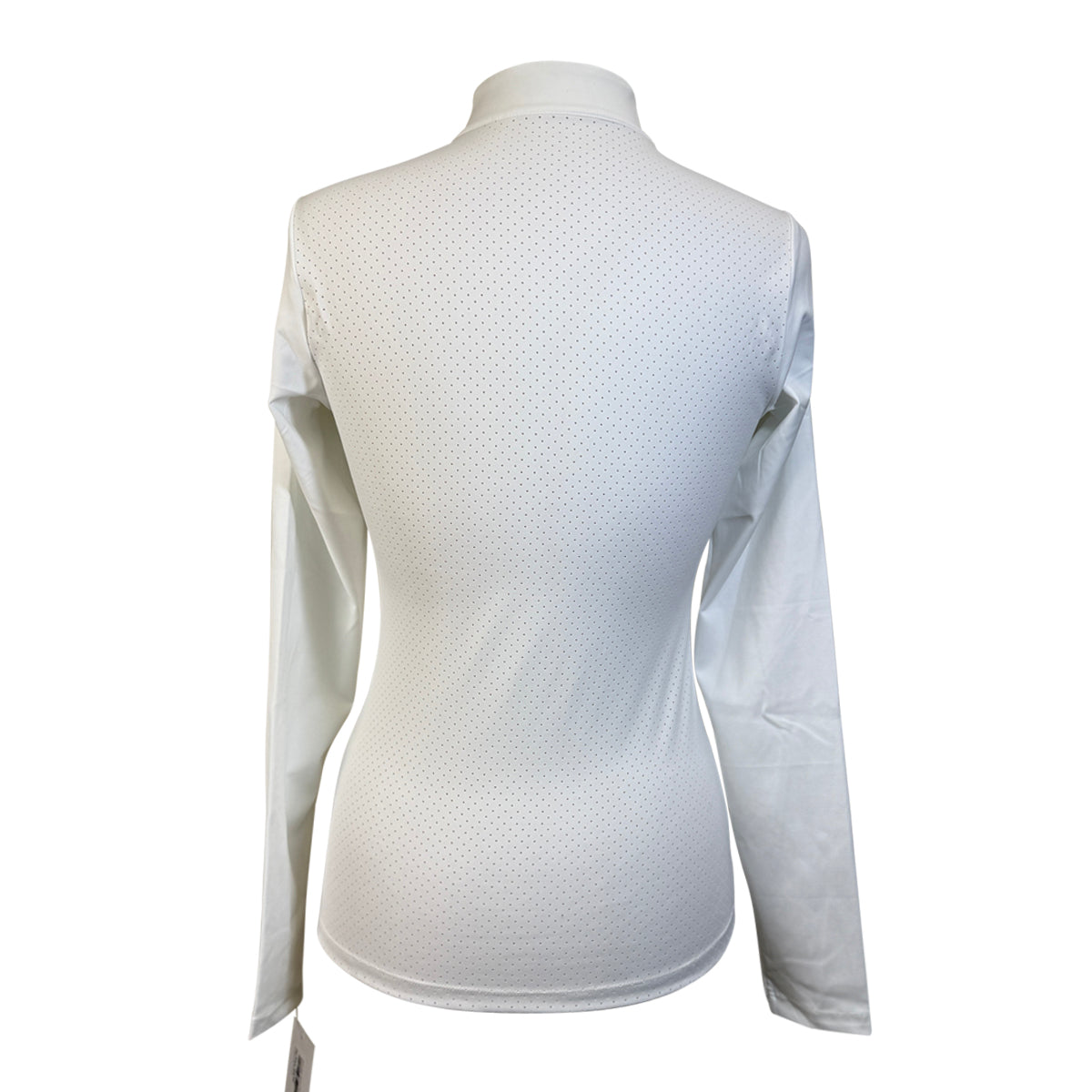 TKEQ 'Logan' Perforated Competition Top in White