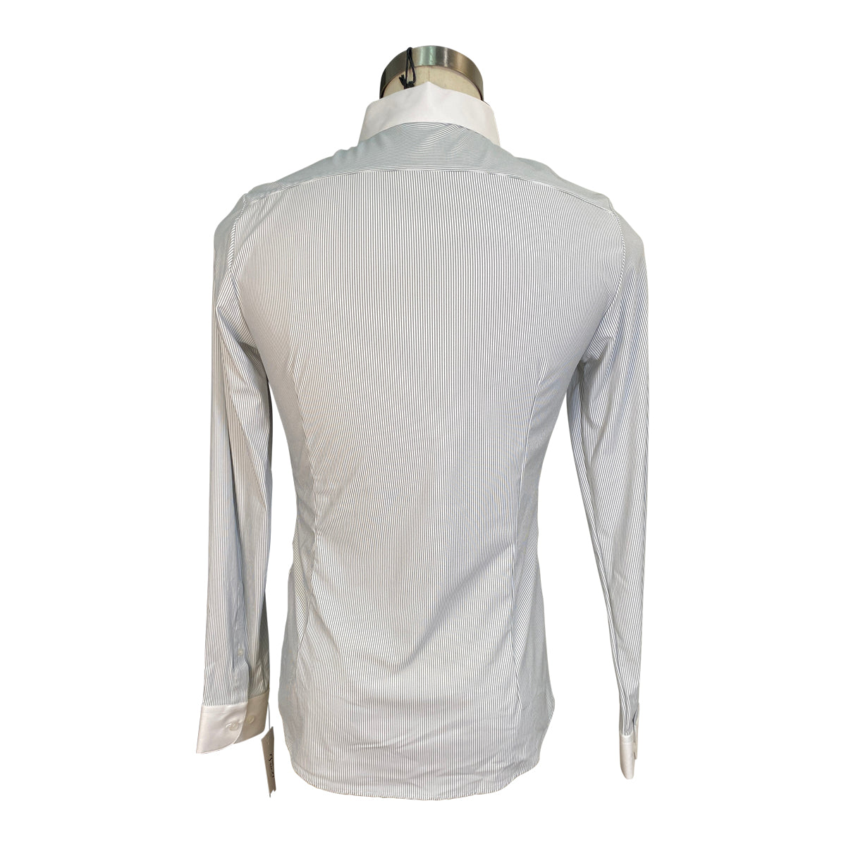 Cavalleria Toscana Guibert Long Sleeve Shirt in Grey Stripes