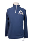 Cavalleria Toscana Printed CT Logo L/S Jersey in Navy