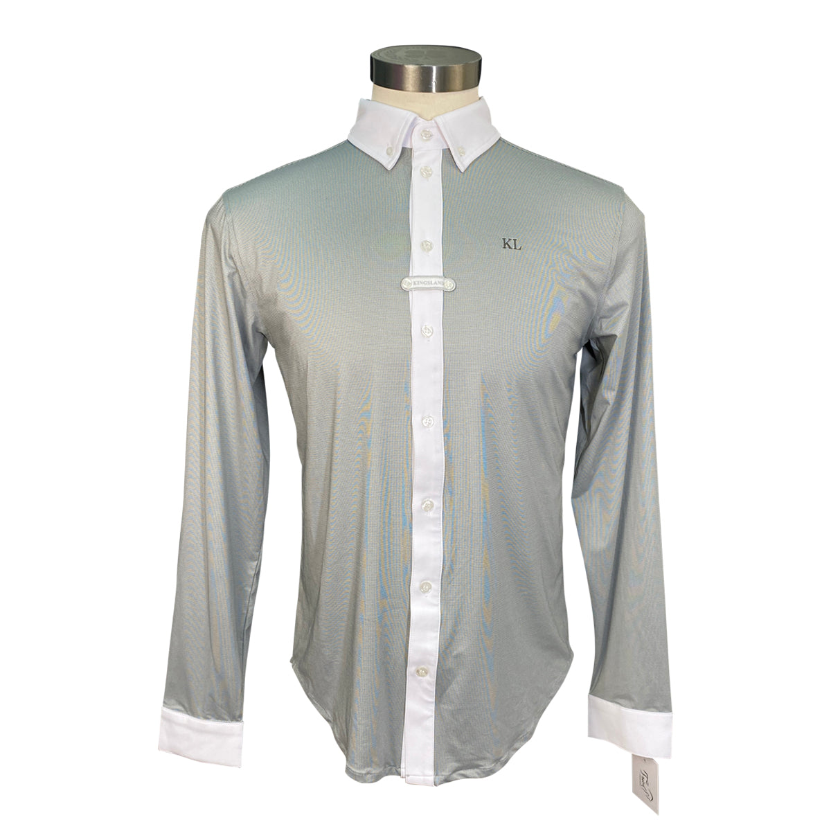 Kingsland Men's Long Sleeve Show Shirt in Light Grey