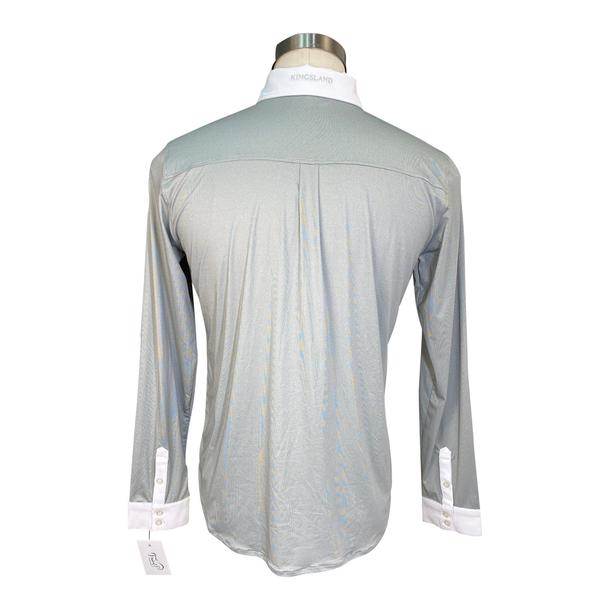 Kingsland Men's Long Sleeve Show Shirt in Light Grey