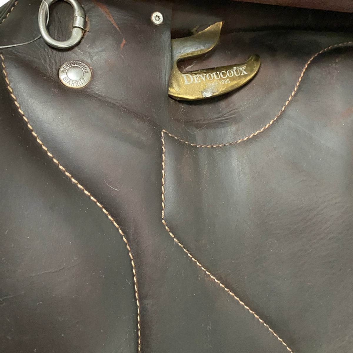 Devoucoux 2022 &#39;Chiberta O&#39; Monoflap Saddle in Havana