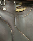 Devoucoux 2022 'Chiberta O' Monoflap Saddle in Havana