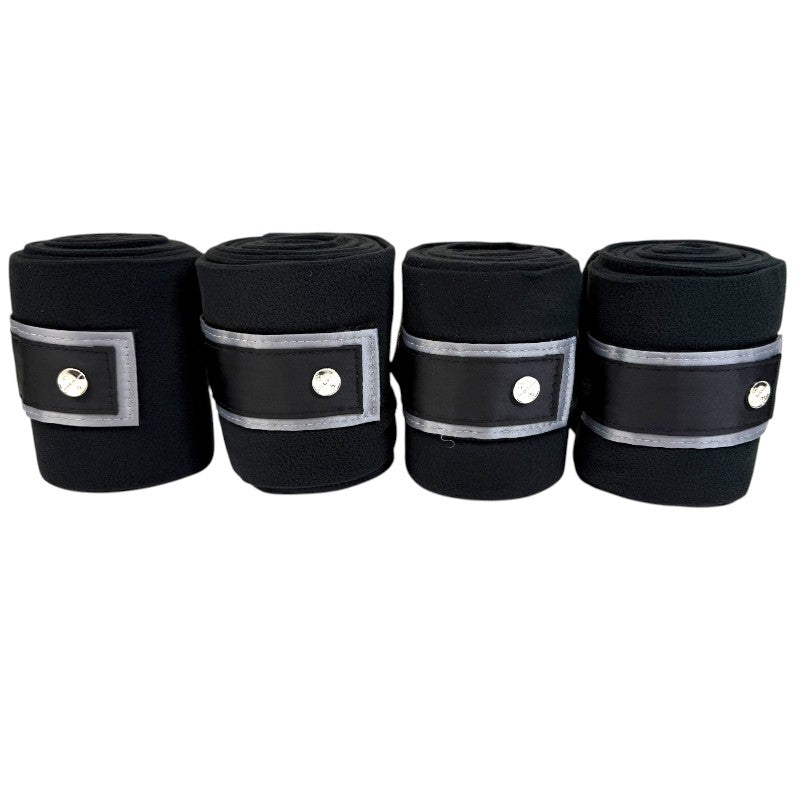 The Modern Horse Polo Wraps in Black - Full