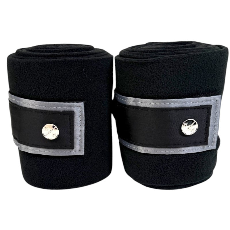 The Modern Horse Polo Wraps in Black - Full