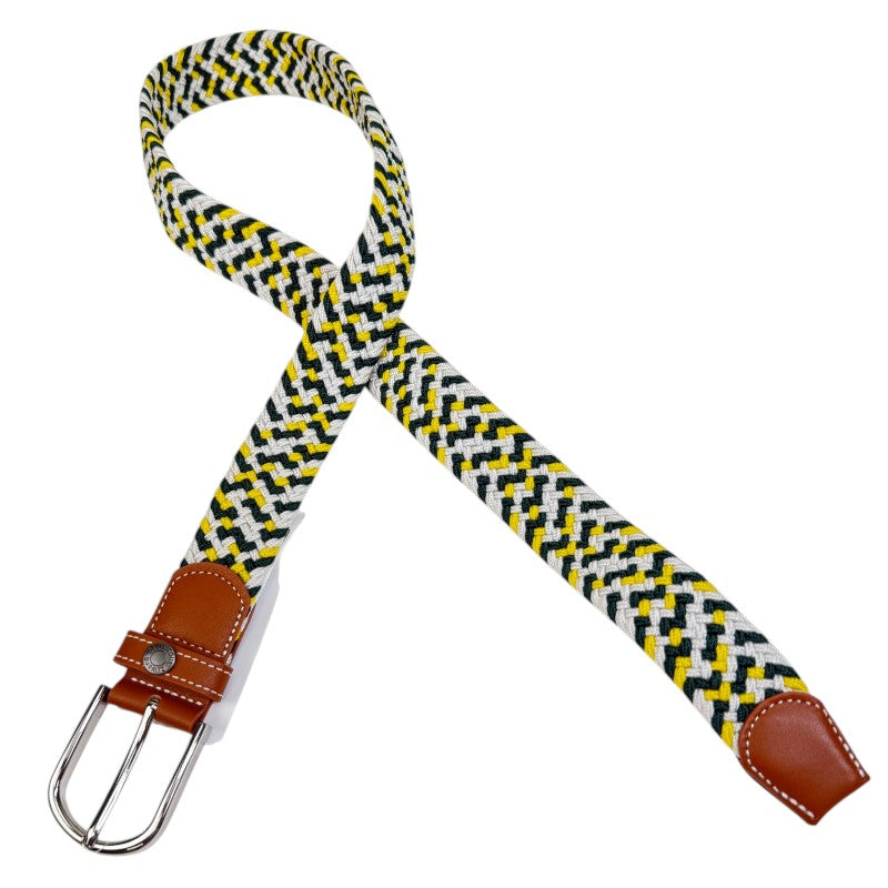 Devoucoux 'Gerrikoa' Belt in Green/Yellow/White - S/M