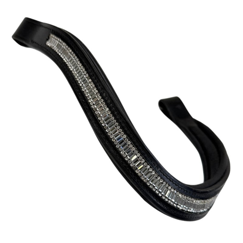 Wave Crystal Browband in Black - Full
