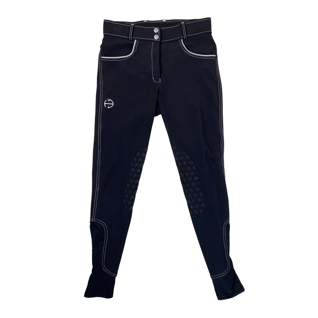 Halter Ego 'Evolution' Breeches in Black/Sliver 