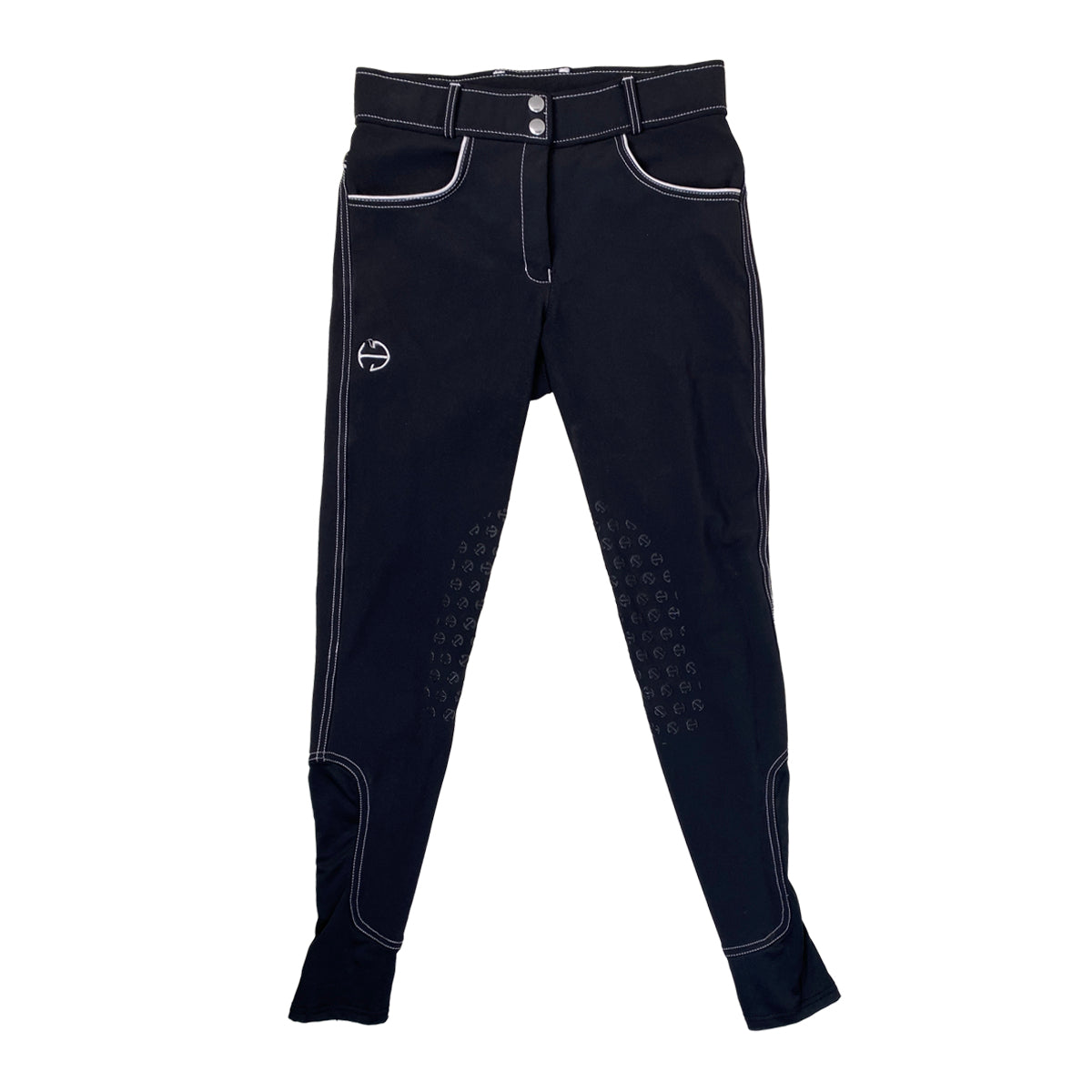 Halter Ego 'Evolution' Breeches in Black/Sliver 