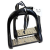 Aluminum/Titanium Grip Stirrups in Black - 4.75"