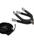 QHP Roller Spurs in Black/Stainless Steel - 1"