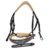 Halter Ego 'Baroque' Bridle in Grey Floral/Tan - Full