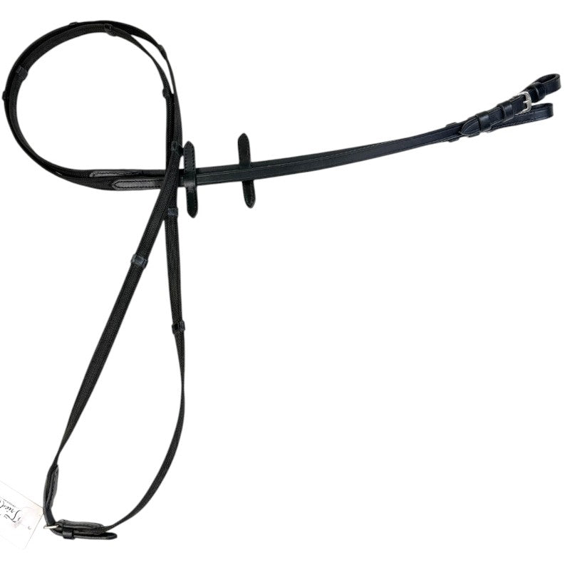 Webbed Grip Reins in Black - Full
