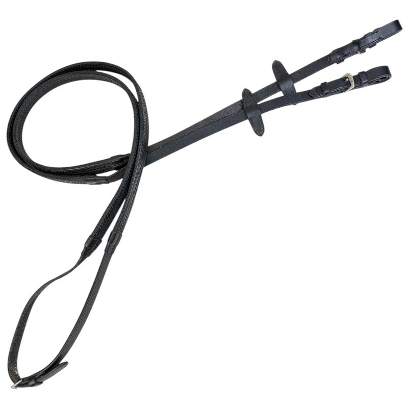 Rubber Reins in Black - Full