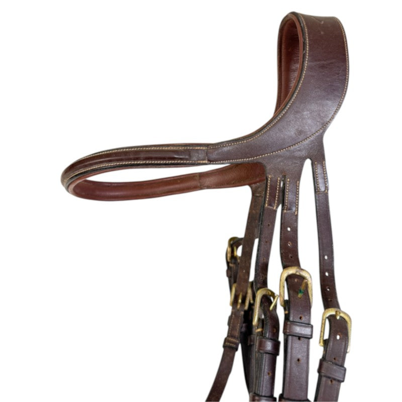 Dy'on Difference Collection Flash Bridle in Brown - Cob
