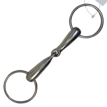 Loose Ring Hollow Mouth Snaffle Bit in Stainless Steel