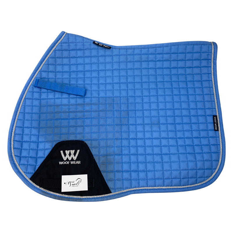 Left side of Woof Wear All-Purpose Saddle Pad in Cornflower