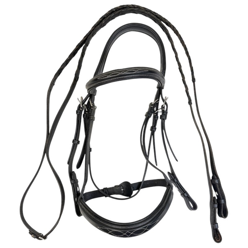 ExionPro Padded Hunter Bridle in Deep Brown - Full
