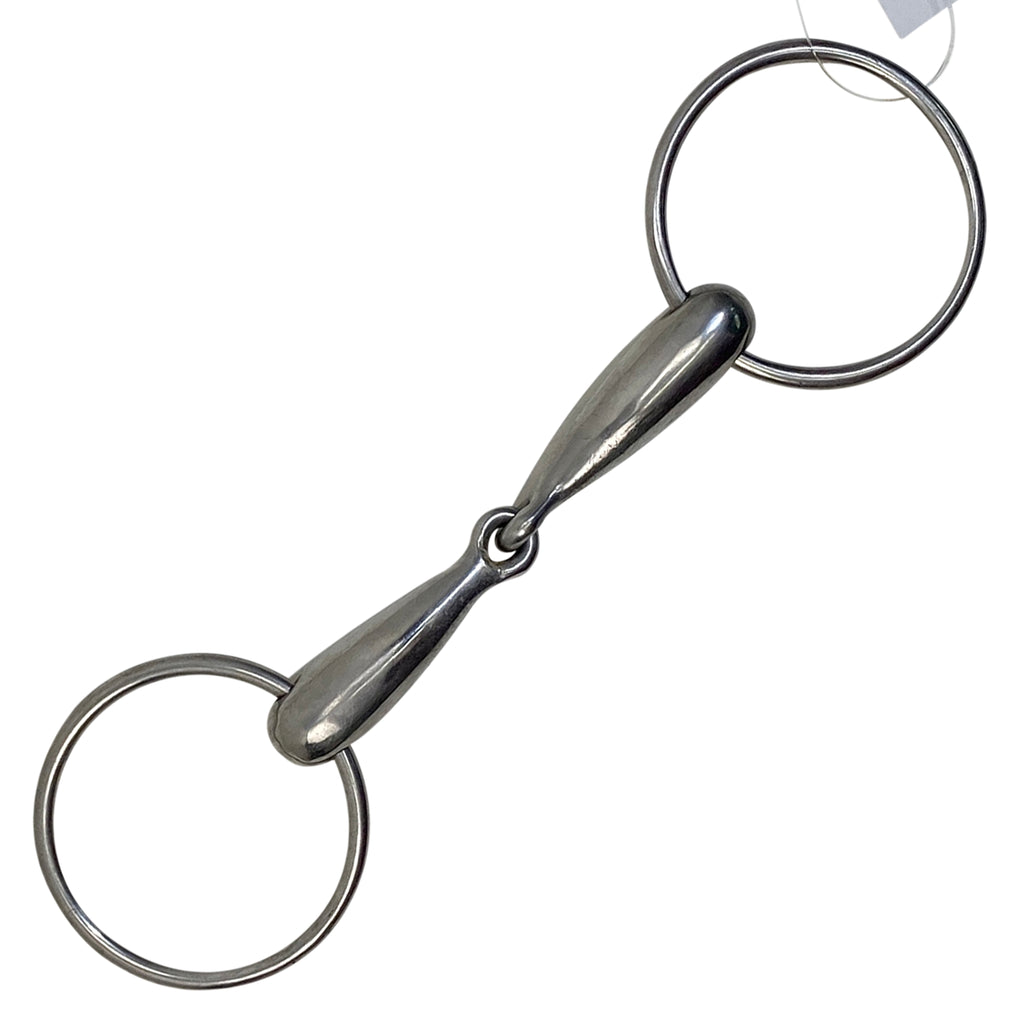 Loose Ring Hollow Mouth Snaffle Bit in Stainless Steel