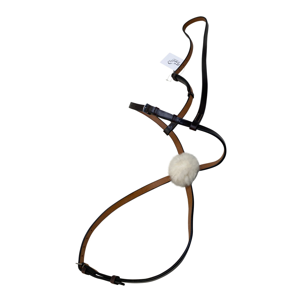 Beval Gladstone Plain Flat Figure 8 Noseband in Chocolate