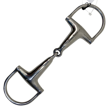 Stubben Hollow Mouth Dee Ring Snaffle  in Stainless Steel