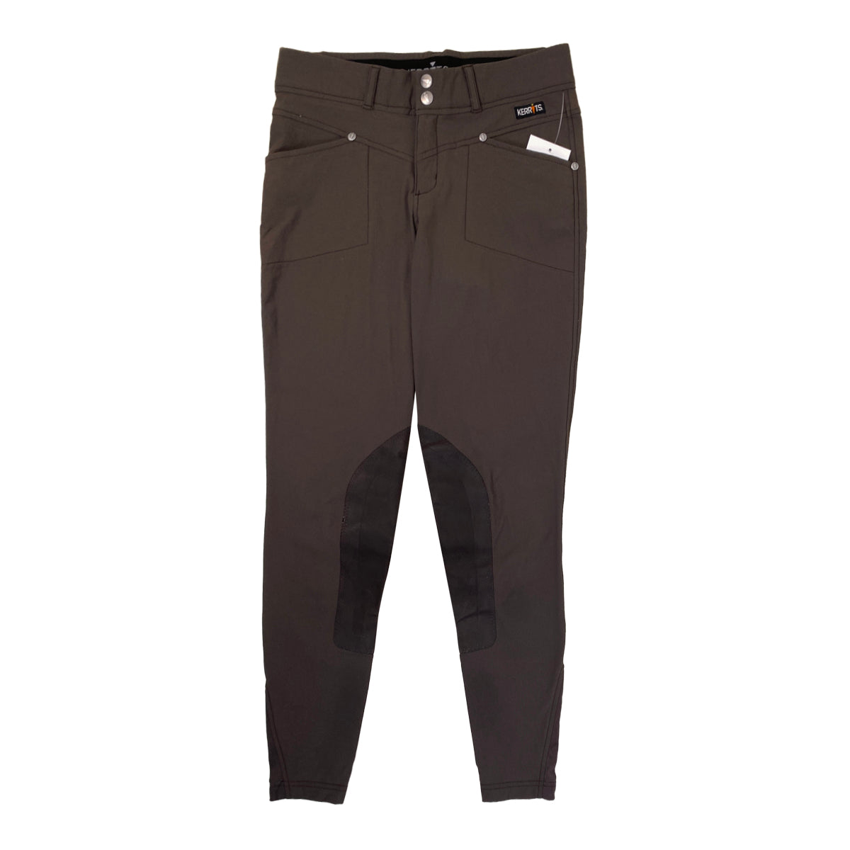 Kerrits Crossover Knee Patch Breeches in Mushroom