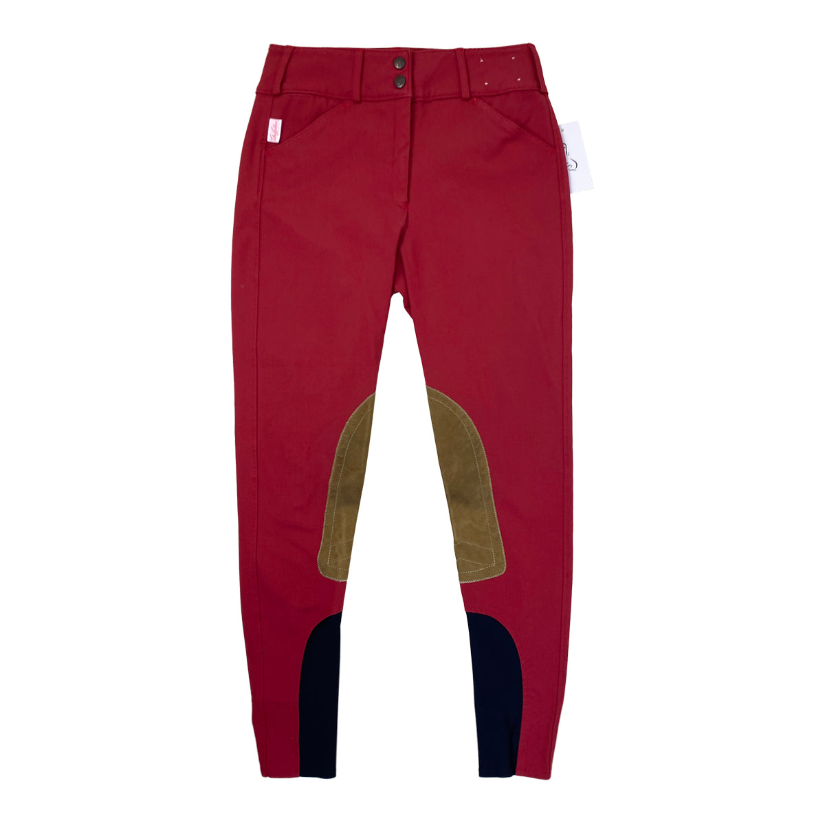 Tailored Sportsman 'Trophy Hunter' Boot Sock Breeches in Cherry Bomb/Tan