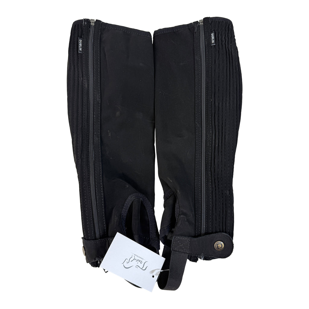 Dublin Easy Care Half Chaps in Black