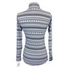 Kerrits Long Sleeve Zip Top in Black/White Equestrian Print - Children's XL