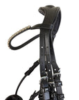 Patent Dressage Padded Double Bridle w/ Crank in Black - Pony