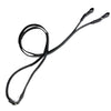 Red Barn by KL Select Calf Lined Dressage Reins in Black - Full