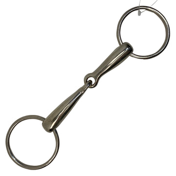 Loose Ring Hollow Mouth Snaffle Bit in Stainless Steel