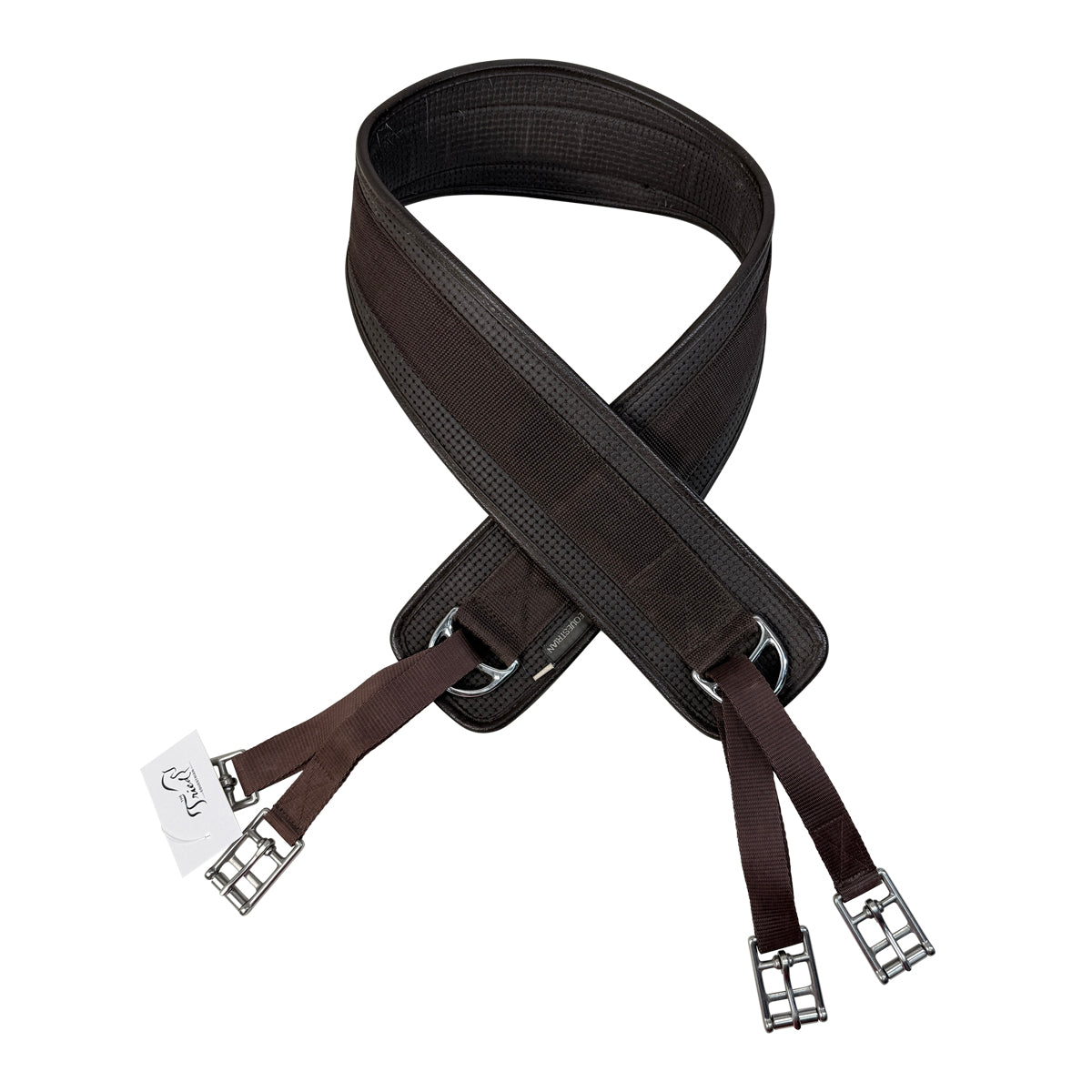 Hy Equestrian Humane Waffle Girth in Brown - 60&quot;