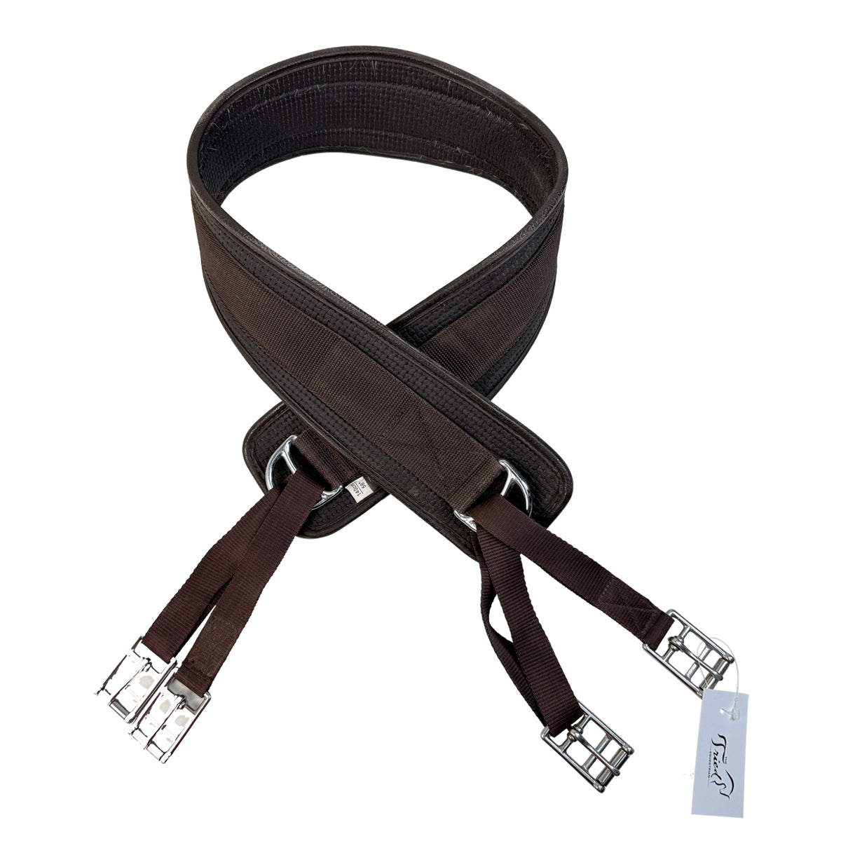 Hy Equestrian Humane Waffle Girth in Brown - 56&quot;