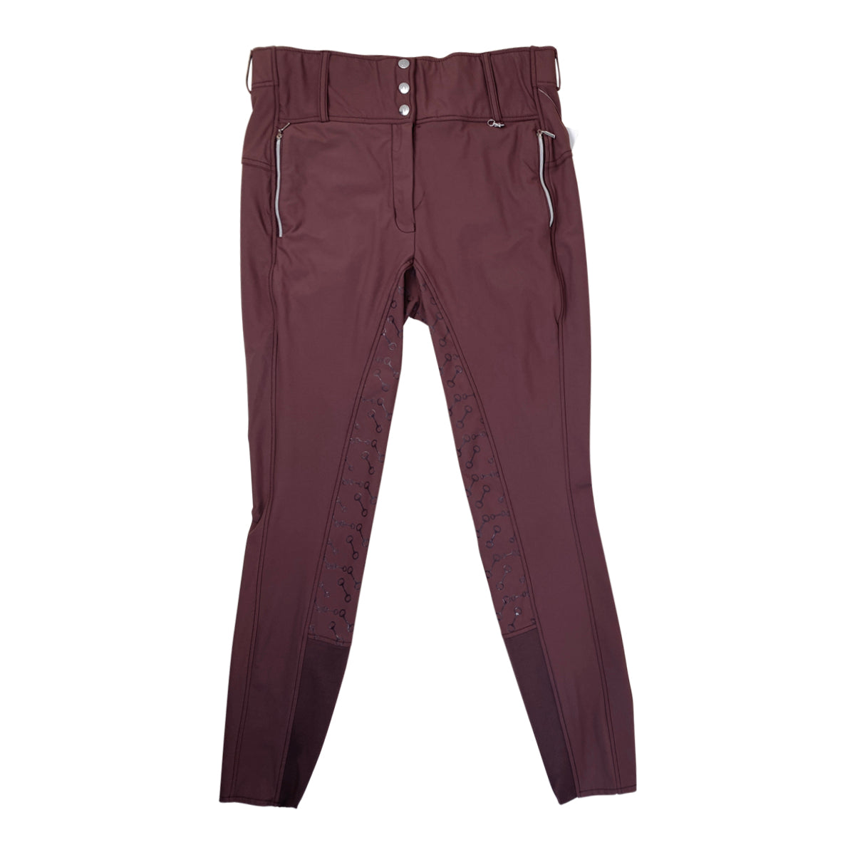 Horze 'Andrea' High Waisted Breeches in Merlot