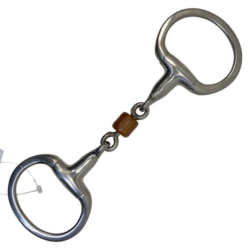 Eggbutt Snaffle w/ Copper Roller in Stainless Steel/Copper