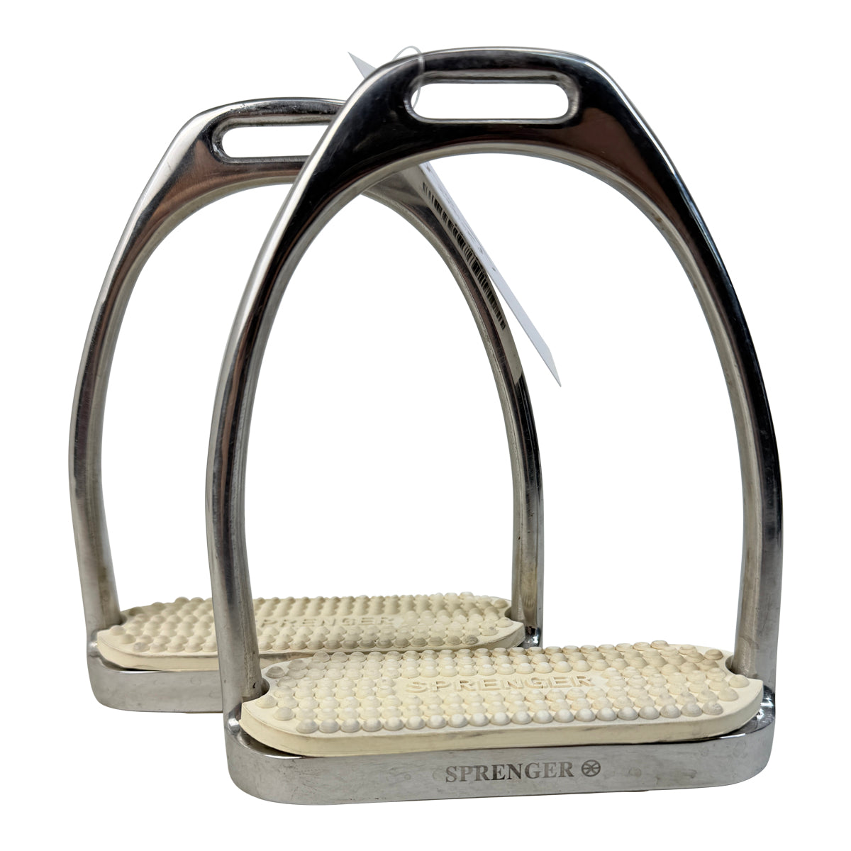 Herm Sprenger Fillis Stirrup Irons in Stainess Steel
