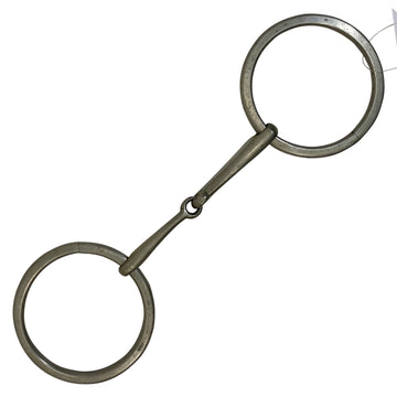 Thin Mouth Loose Ring Snaffle Bit in German Silver