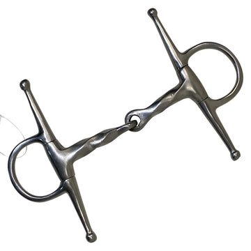 Full Cheek Slow Twist Snaffle Bit in Stainless Steel