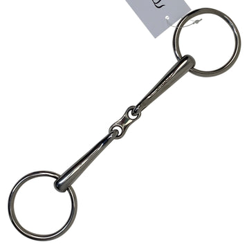 Centaur French Link Loose Ring Snaffle Bit in Stainless Steel - 6