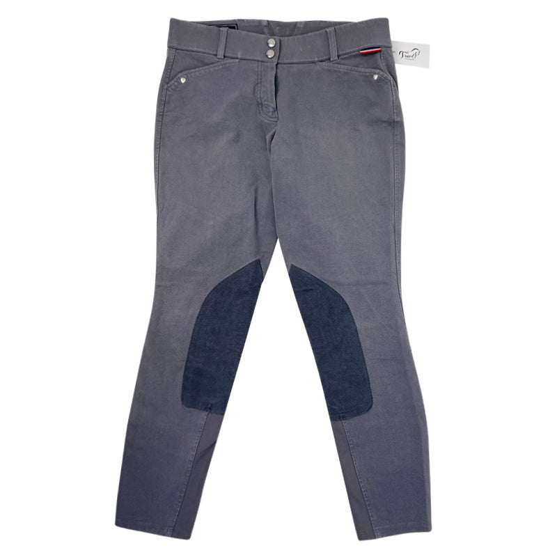 Front of Products Ariat Heritage Elite Knee Patch Breeches in Smoke