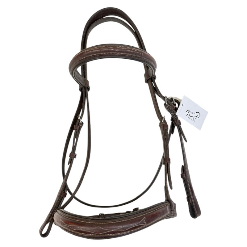 Fancy Stitched Bridle in Brown