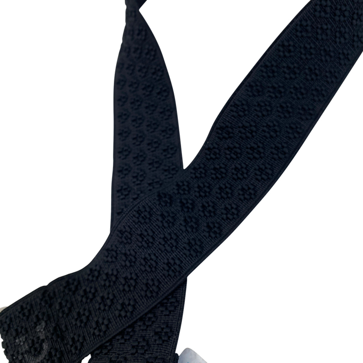Ruespari Clasp Stretch Belt in Textured Black