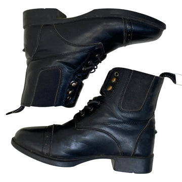 Riding Sport Provenance Lace Paddock Boots in Black