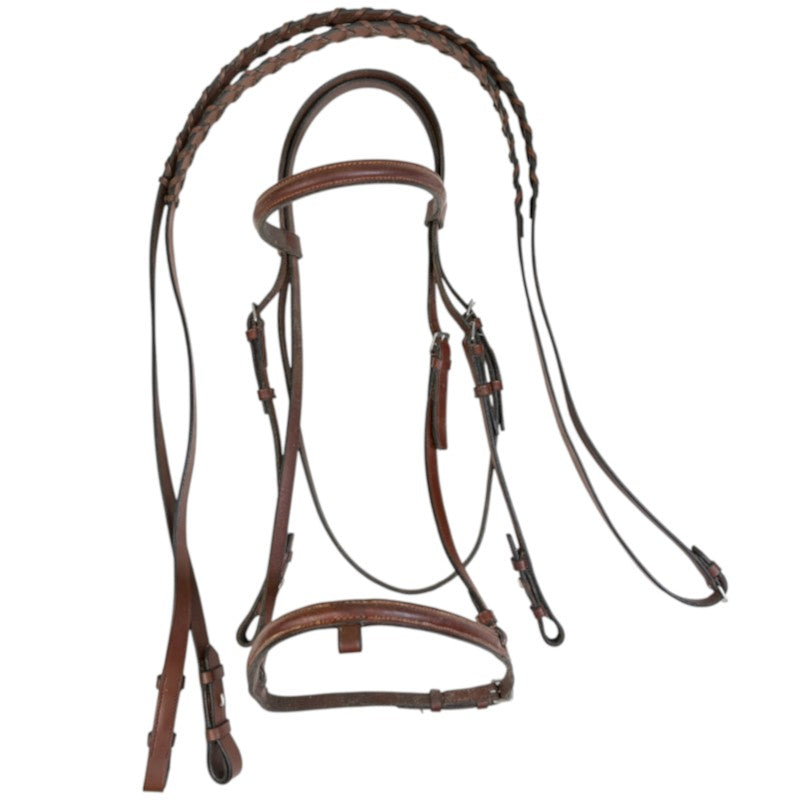Plain Raised Bridle in Oakbark