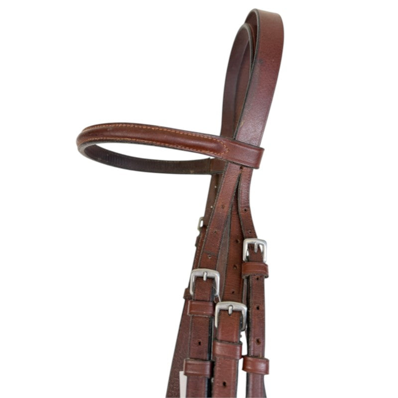Plain Raised Bridle in Oakbark