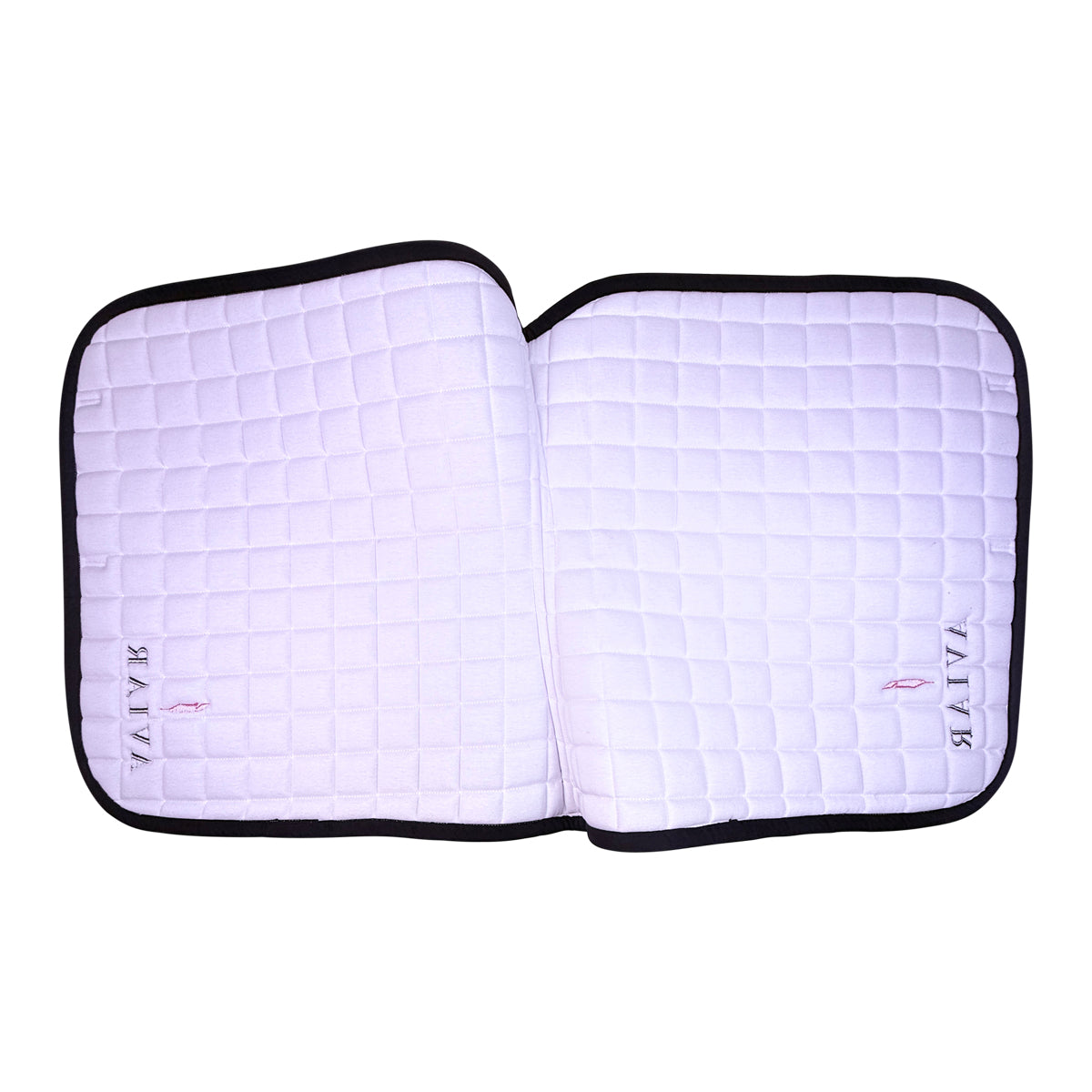 Aviar Logo Dressage Saddle Pad in White