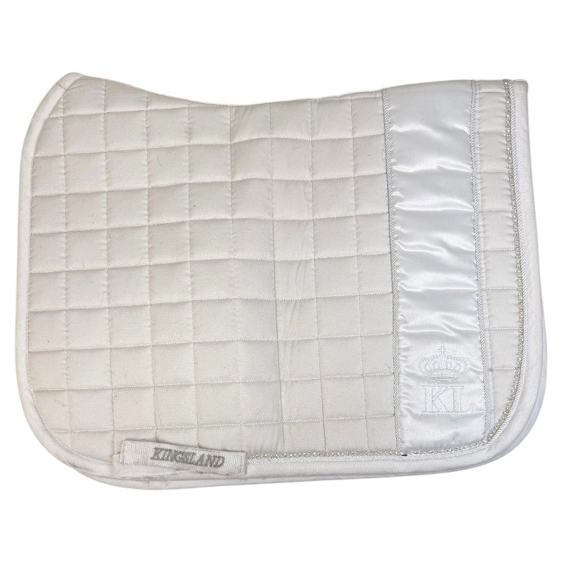 Kingslad 'Classic' Dressage Saddle Pad in White