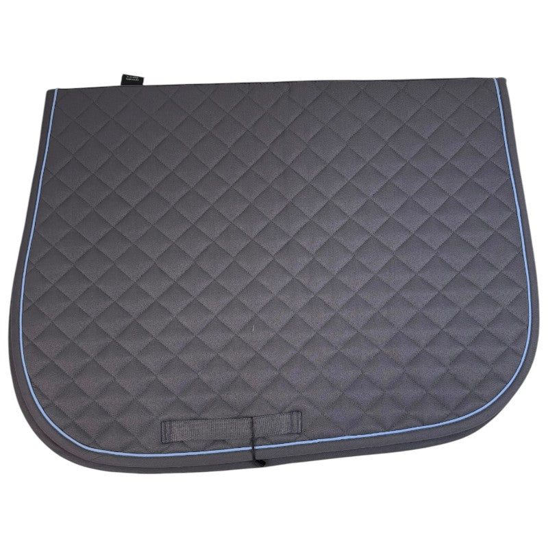 Dover Saddlery Quilted A/P Pad in Grey/Light Blue