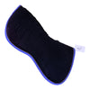 Ogilvy Jump Memory Foam Half Pad in Black/Blue Piping